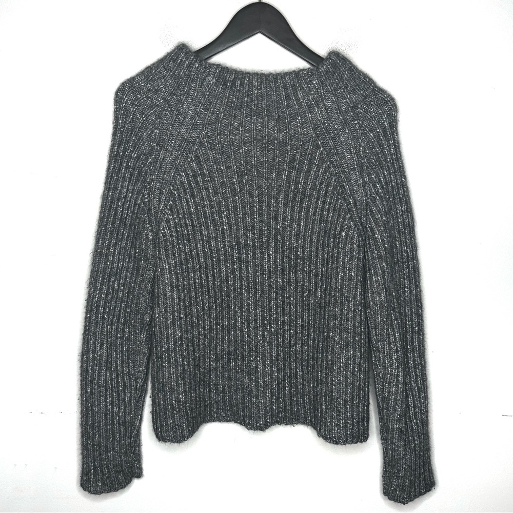 Belstaff Gray Chunky Wool Blend Sweater